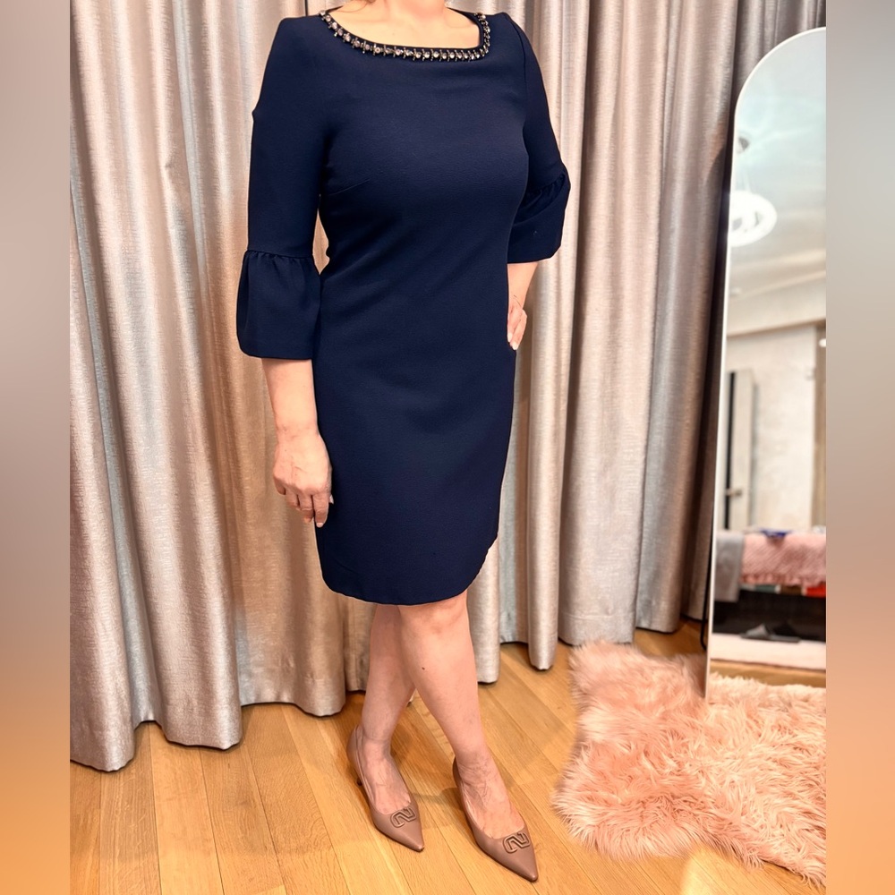 Elegant Navy Blue Karl Lagerfeld Dress